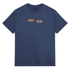 PASS-PORT Red Flag Tee - Harbour Blue
