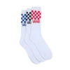 Vans Classic Check Crew Socks 3 Pack - White -STM online Shop 06011159 YW100 default 0010 1