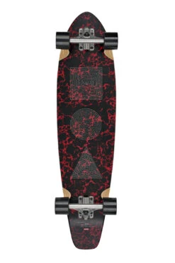 Globe All Time Cruiser Skateboard - Red Marble Stack 35