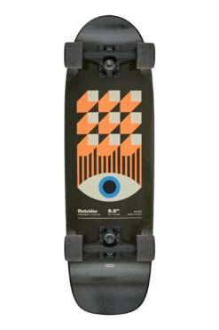 Globe Outsider Neue Cruiser Skateboard - Black/Eye Haus 29