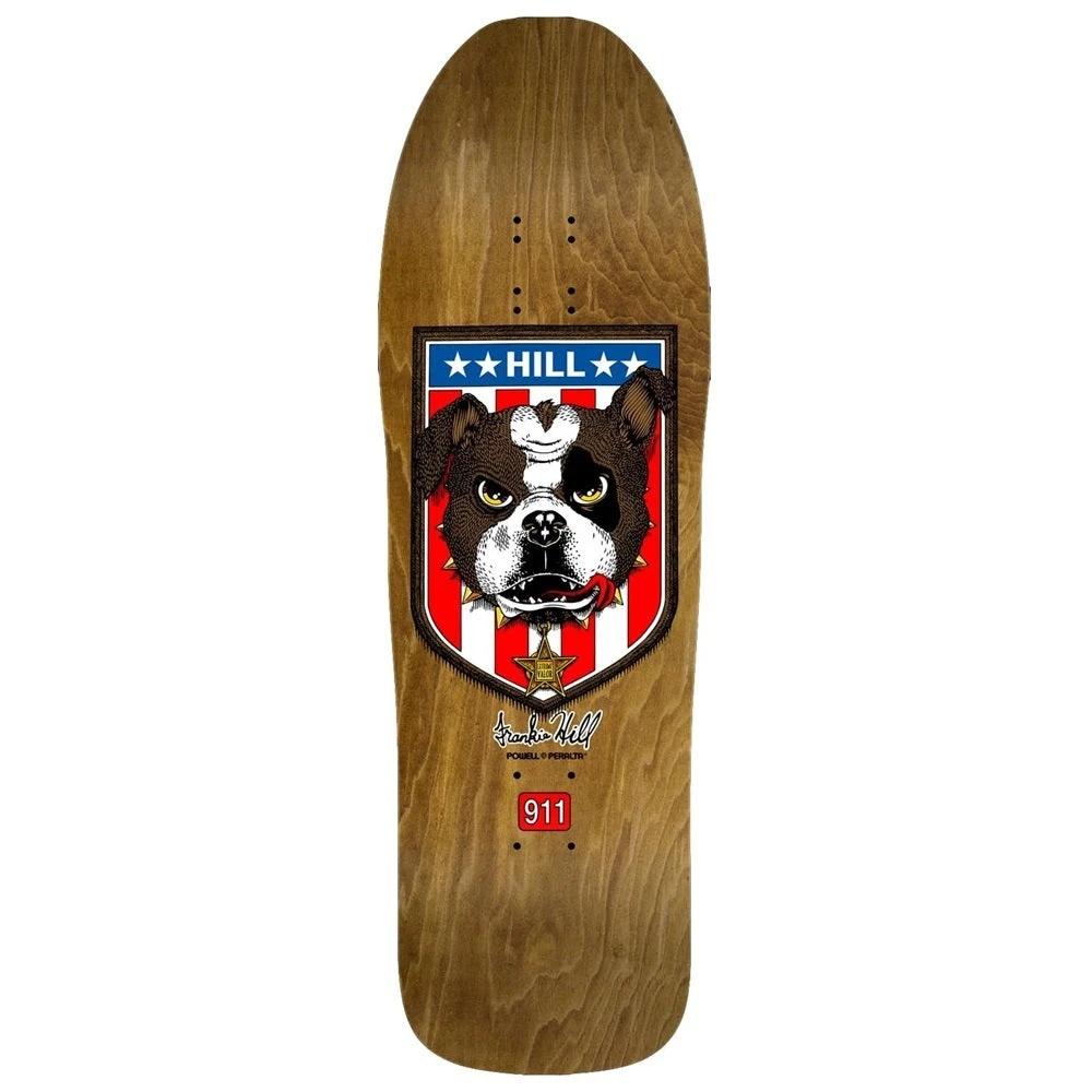 POWELL PERALTA Reissue Deck - Frankie Hill Bulldog - Brown Stain 1 POWELL PERALTA Reissue Deck - Frankie Hill Bulldog - Brown Stain
