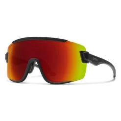 Smith Wildcat Sunglasses - Matte Black / ChromaPop Red Mirror