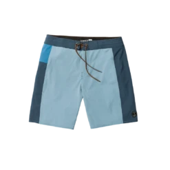 CAPTAIN FIN Keyhole Solid Boardshorts - Coastal Blue