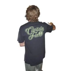 CAPTAIN FIN Oh Yeah Logo Tee - Black