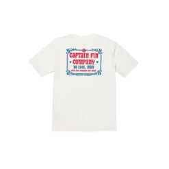 CAPTAIN FIN Drainpipes Logo Tee - Vintage White