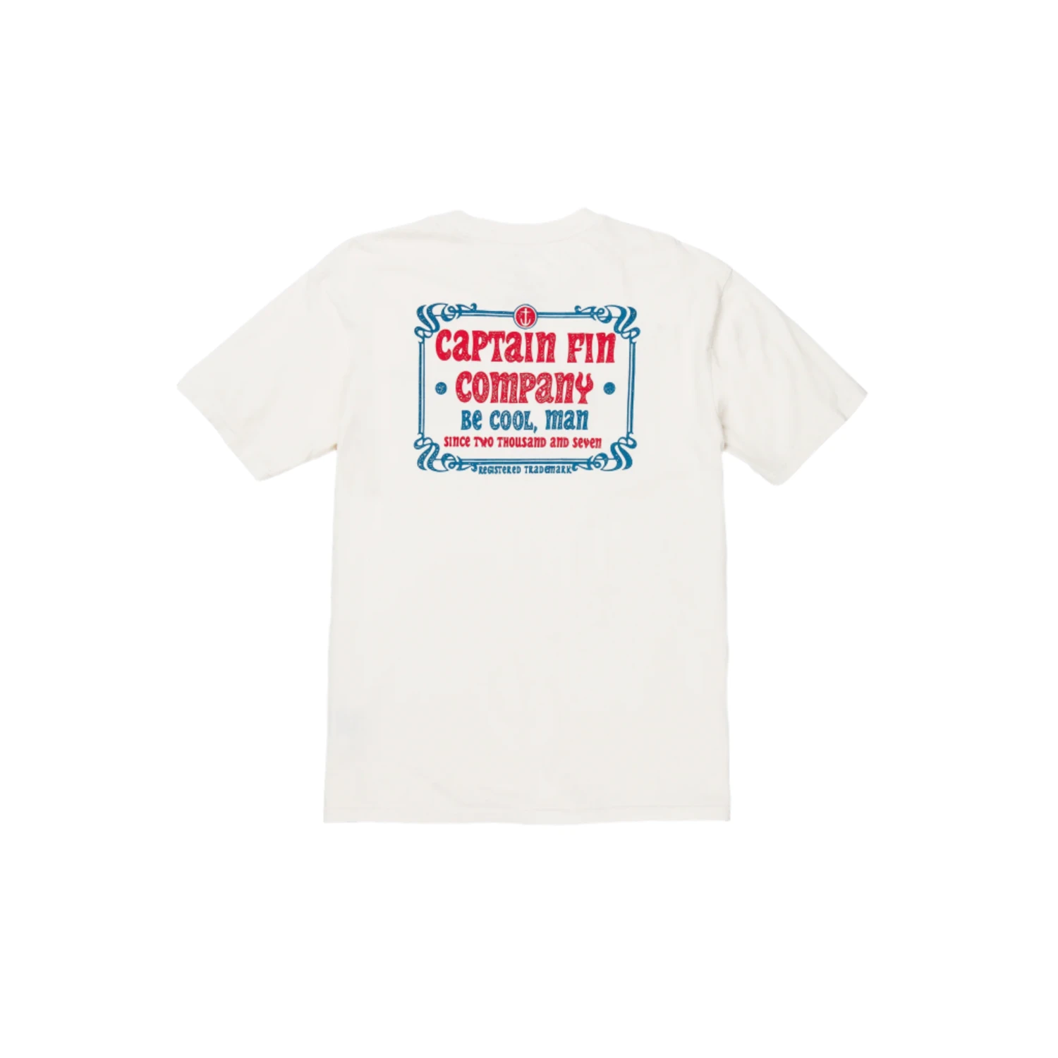 CAPTAIN FIN Drainpipes Logo Tee - Vintage White 1 CAPTAIN FIN Drainpipes Logo Tee - Vintage White
