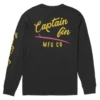 CAPTAIN FIN Slick Slide Logo L/S Tee - Black -STM online Shop 21A3632400 BLK FL B 1