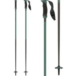 Atomic Redster Carbon SQS Mens Ski Poles - Green