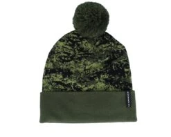 OAKLEY Printed Pom Beanie - Tiger Camo Green