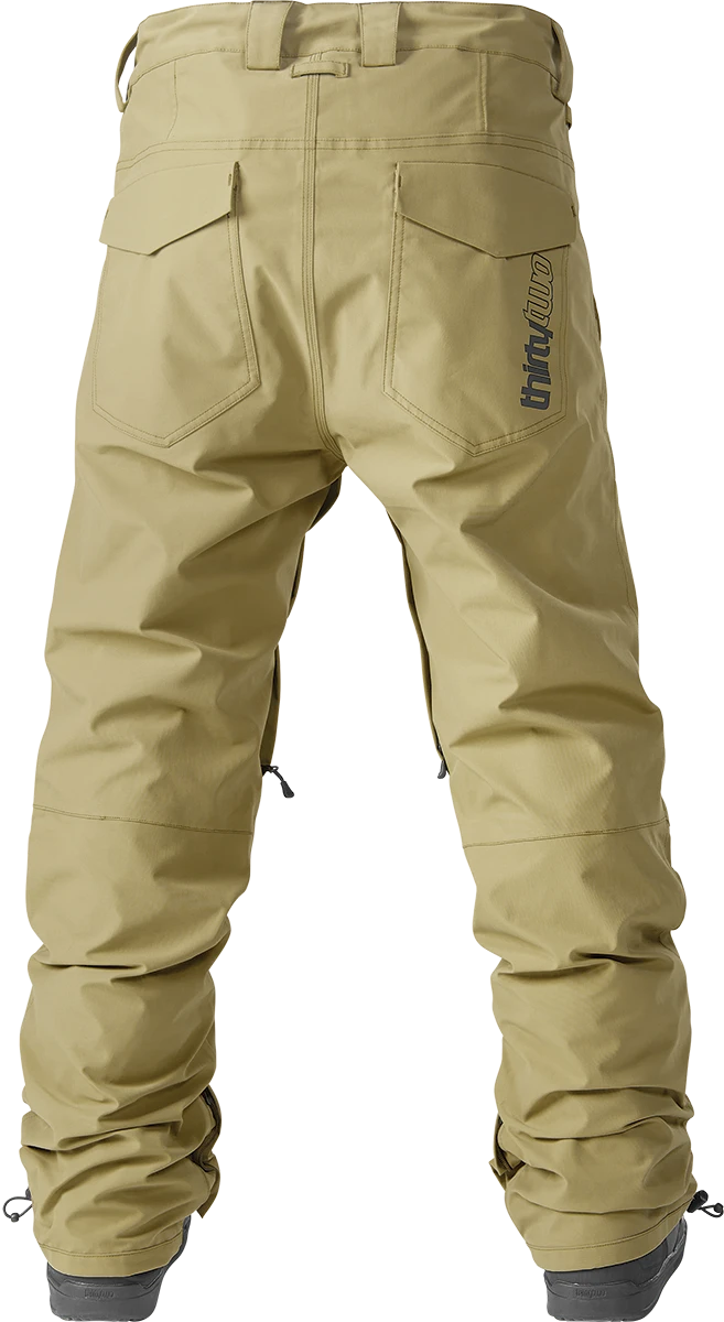 THIRTYTWO Wooderson Snowboard Pants - Khaki 2 THIRTYTWO Wooderson Snowboard Pants - Khaki - Image 2