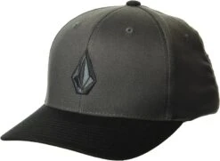 VOLCOM Full Stone Flexfit Cap - Asphalt Black