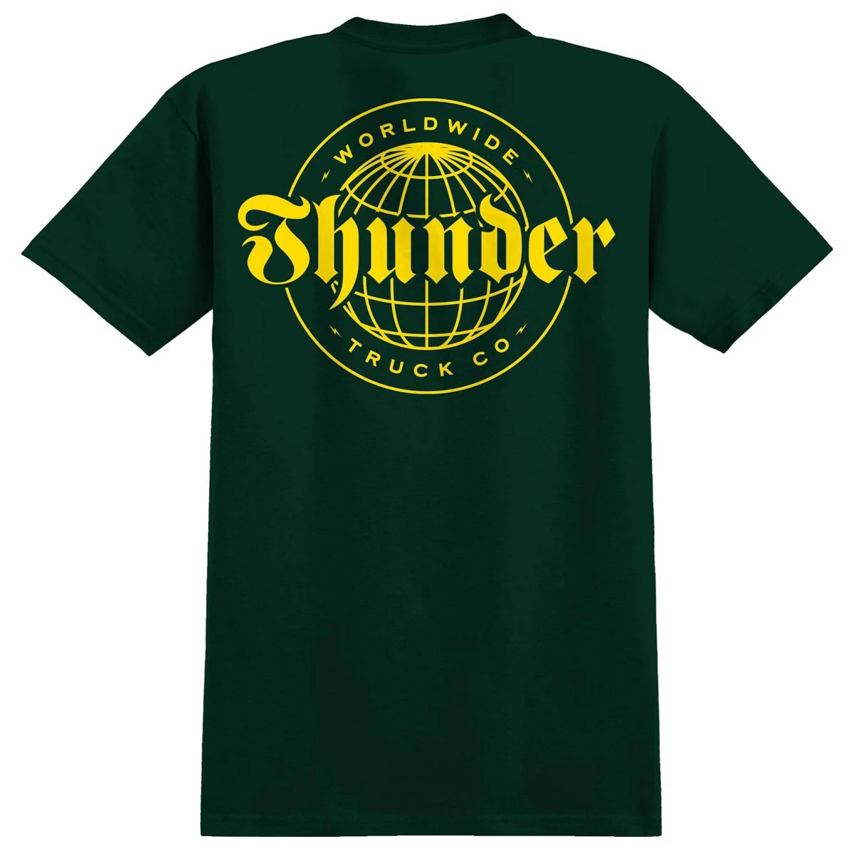 THUNDER Worldwide Double Tee Mens - Forest Green Yellow 1 THUNDER Worldwide Double Tee Mens - Forest Green Yellow