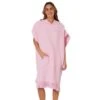 OCEAN AND EARTH Waffle Poncho - Womens - Pink Sorbet -STM online Shop ALTW20 WAFFLE hooded poncho towel pink sorbet 24 A 1800x1800 1