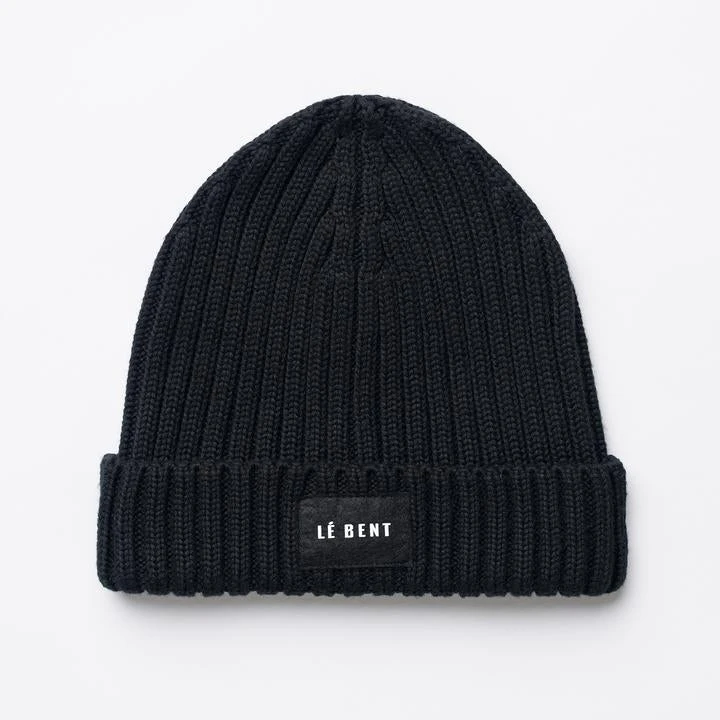 Le Bent Buddy Beanie - Black 1 Le Bent Buddy Beanie - Black