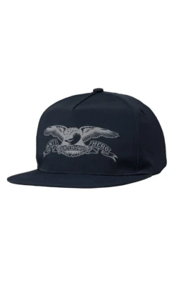 ANTIHERO Basic Eagle Adjustable Cap - Navy/Grey
