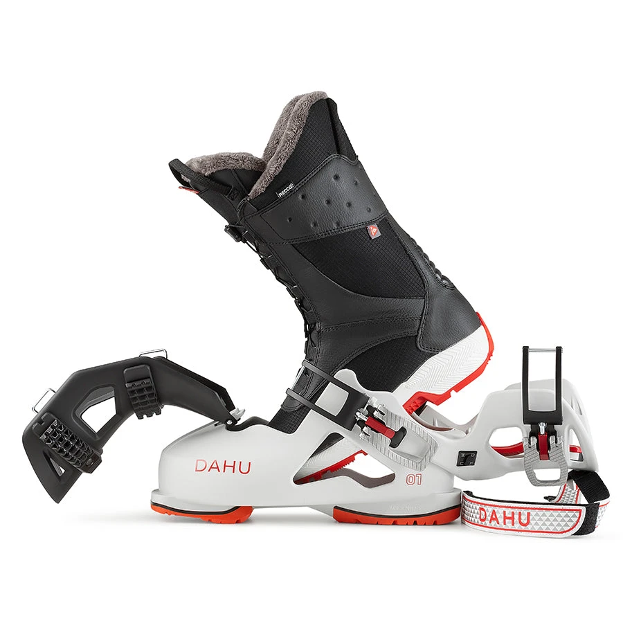 DAHU Ecorce 01 Ski Boots - Womens - Grey Black Red 2 DAHU Ecorce 01 Ski Boots - Womens - Grey Black Red - Image 2