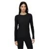 LE BENT Core Midweight Crew Thermal Top - Womens - Black -STM online Shop BT2023 001 Le Bent Model Front Web 720x 1