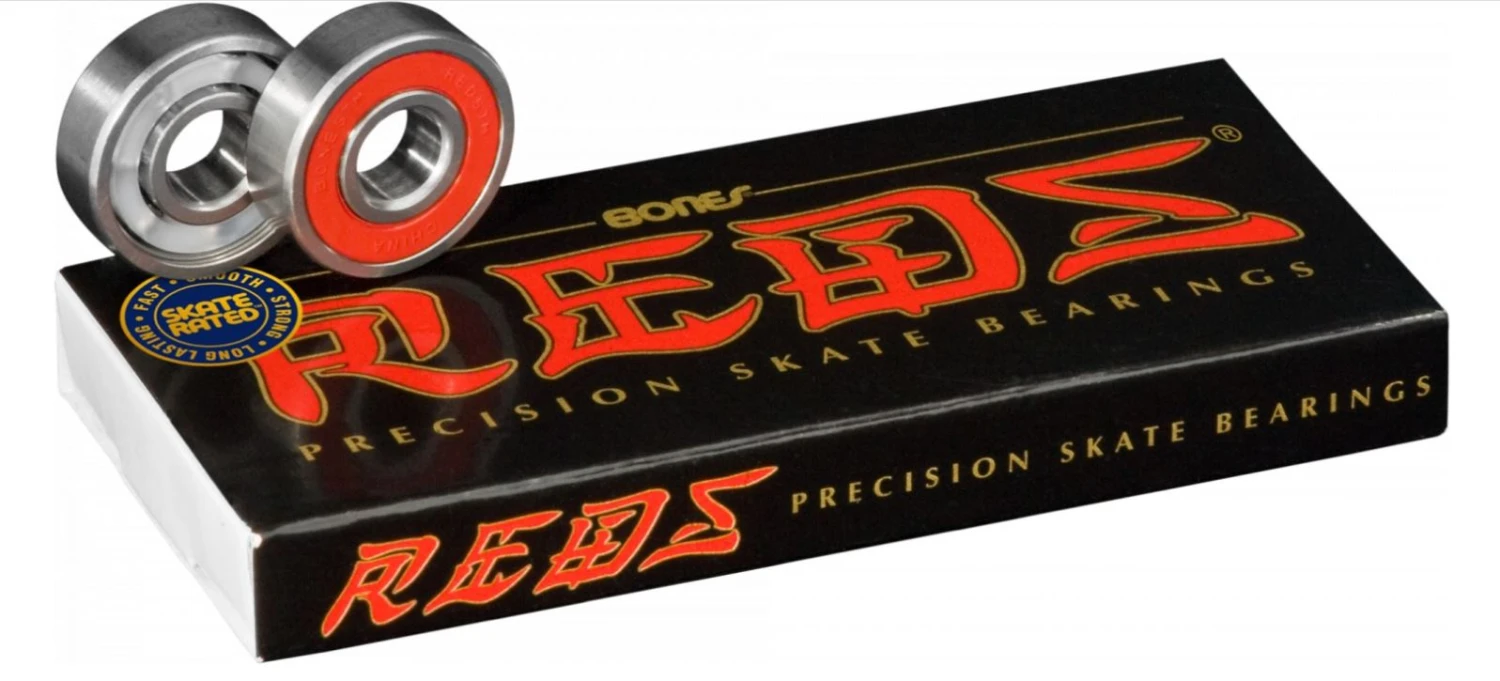 BONES Reds Skateboard Bearings 1 BONES Reds Skateboard Bearings