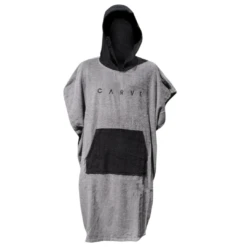 Carve Summer Storm Poncho Towel - Kids - Silver/Black