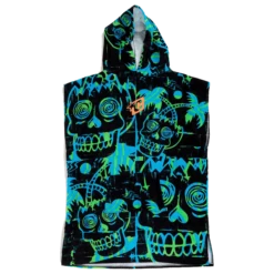 Creatures Grom Poncho Towel - Cyan Green