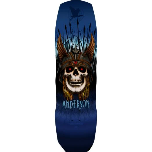POWELL PERALTA Deck - Anderson Heron Skull - Blue - 9.13 1 POWELL PERALTA Deck - Anderson Heron Skull - Blue - 9.13
