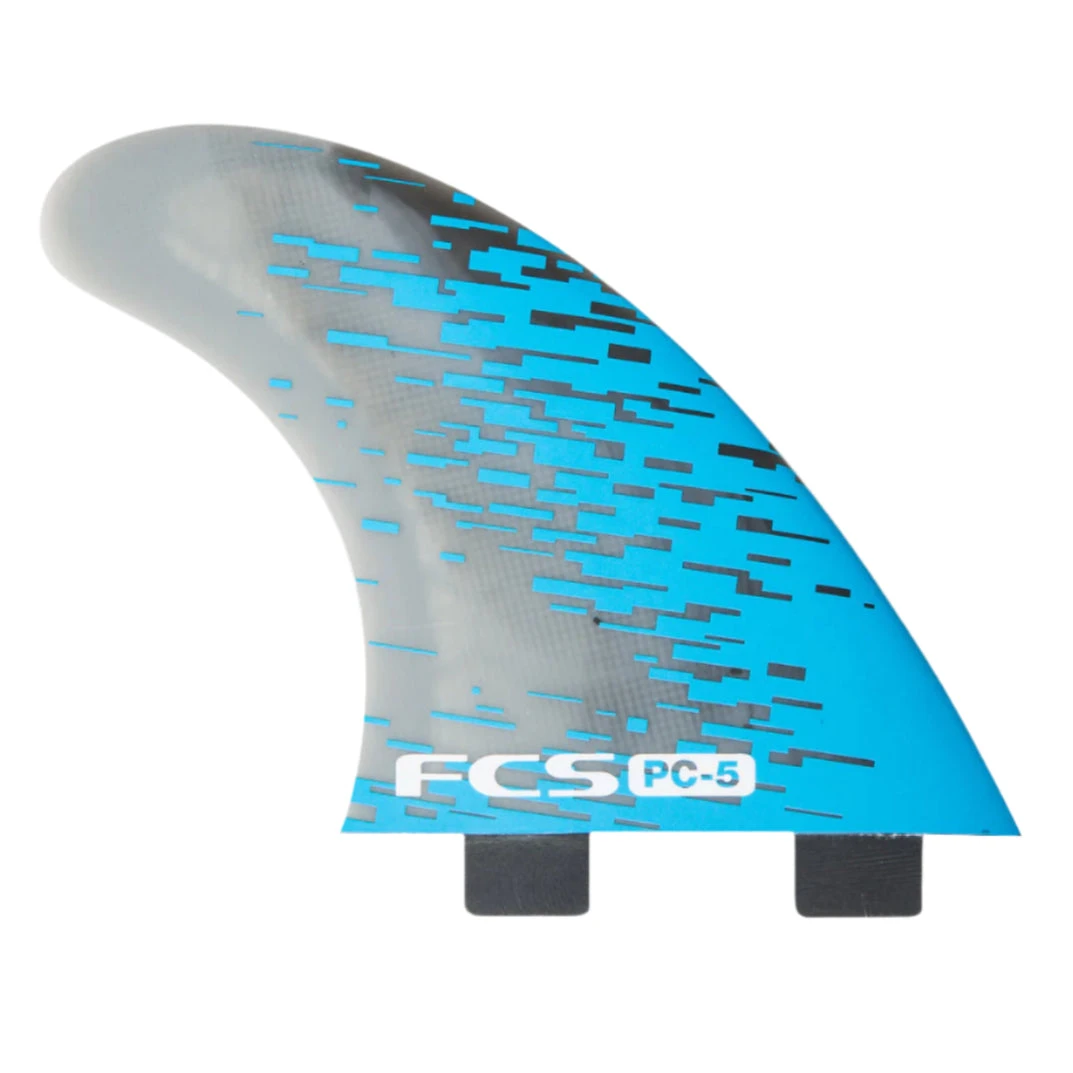 FCS PC-5 Blue Smoke Tri Fins 1 FCS PC-5 Blue Smoke Tri Fins