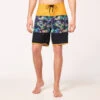 Oakley Neo Palms 19 Boardshort - Yellow Palm Block Print -STM online Shop FOA404818 99I omfr1