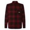 OAKLEY Butter Flannel Shirt - Black/Grenache Check -STM online Shop FOA406104 43Z
