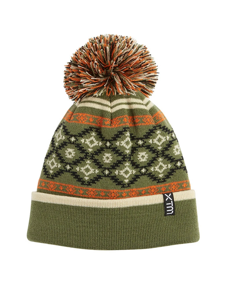 XTM Aztec Kids Beanie - Winter Moss 1 XTM Aztec Kids Beanie - Winter Moss