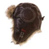 XTM Leather Bomber Beanie - Chocoalte -STM online Shop HM008 CHO 01 500x 1