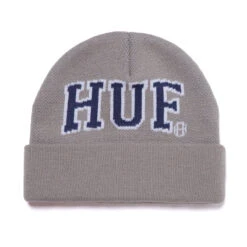 HUF Arch Logo Beanie - Gunmetal