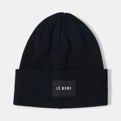 Le Bent Staple Mid Profile Beanie - Black