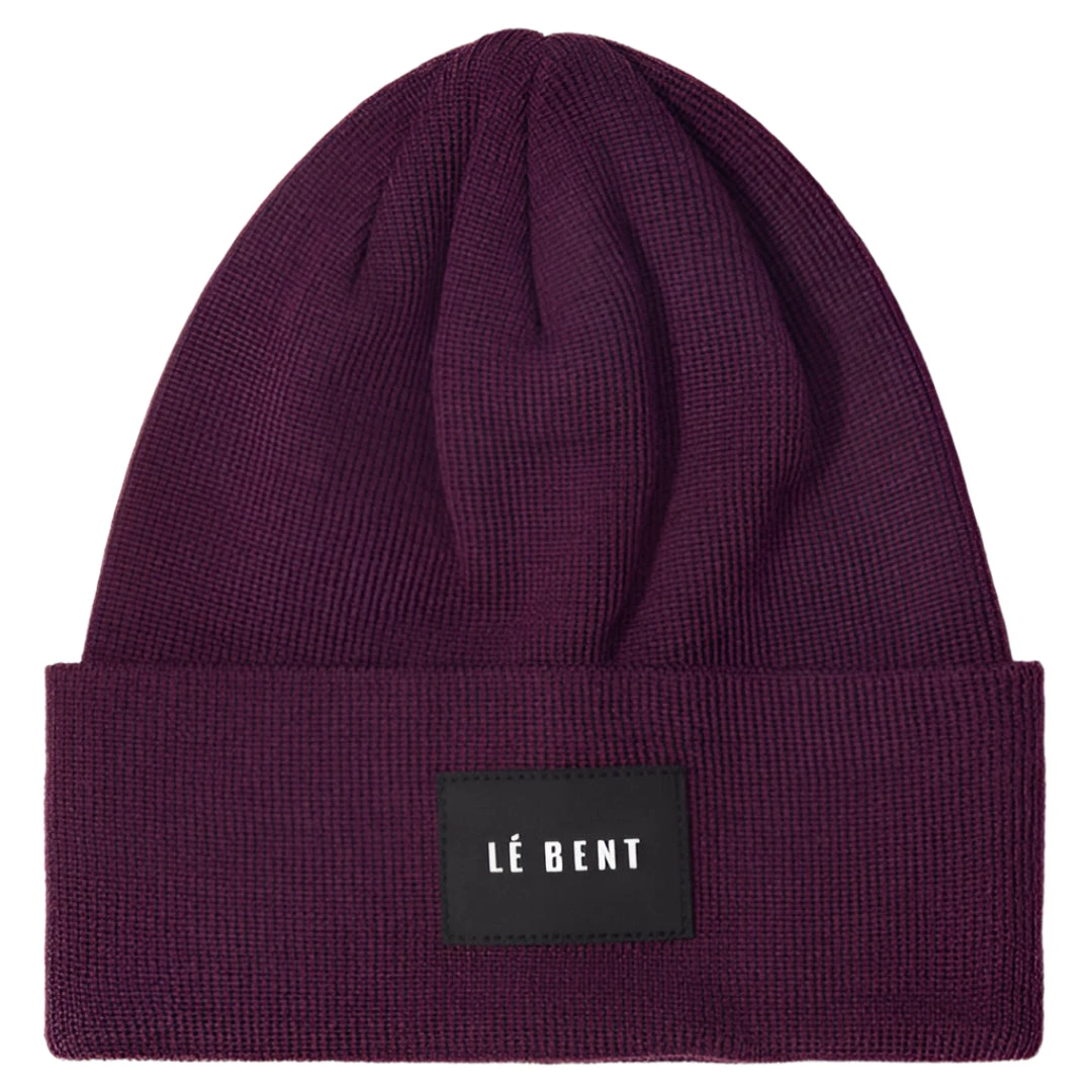 Le Bent Staple Mid Profile Beanie - Aubergine 1 Le Bent Staple Mid Profile Beanie - Aubergine