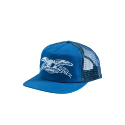 ANTIHERO Basic Eagle Trucker Hat - Blue/White