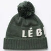 Le Bent Logo Pom Pom Beanie - Olive -STM online Shop LeBentLogoPomPomBeanie Olive