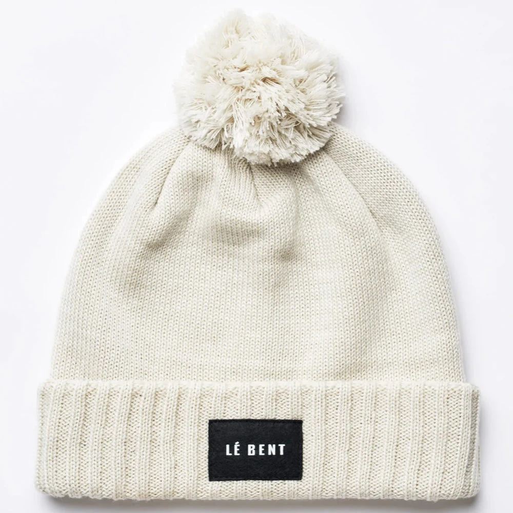 Le Bent Pom Pom Beanie - Tofu 1 Le Bent Pom Pom Beanie - Tofu