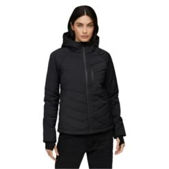 Le Bent Genepi Wool Insulated Hooded Jacket Womens - Black