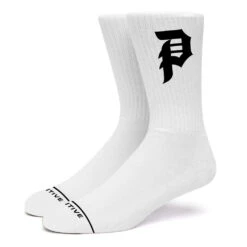 PRIMITIVE Dirty P Socks - 3-pack - White/Black/Heather 4 PRIMITIVE Dirty P Socks - 3-pack - White/Black/Heather -STM online Shop PA422S01 DIRTY P WHITE SOCKS 1024x1024 1