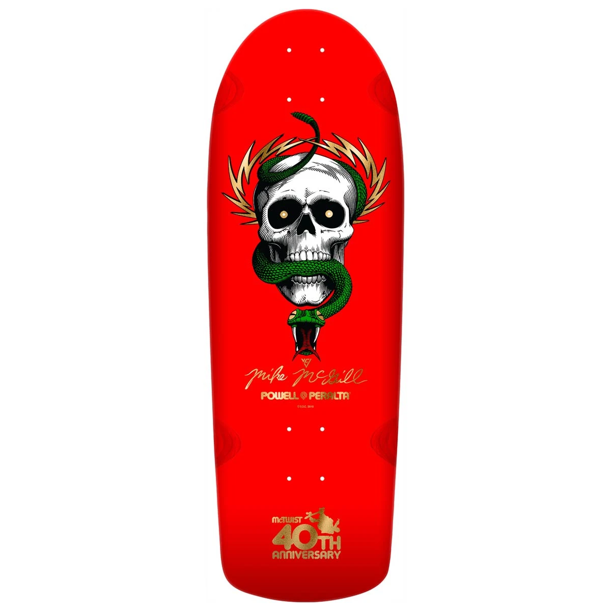 POWELL PERALTA Reissue Deck - McGill McTwist 40th - Red 1 POWELL PERALTA Reissue Deck - McGill McTwist 40th - Red