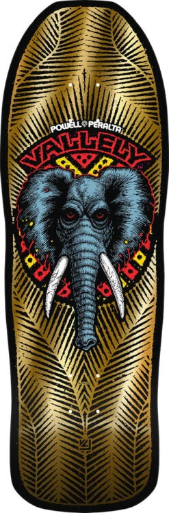 POWELL PERALTA Reissue Deck - Vallely Elephant - Gold Foil - 9.85