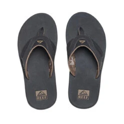REEF Fanning Sandals - Mens - Black/Brown