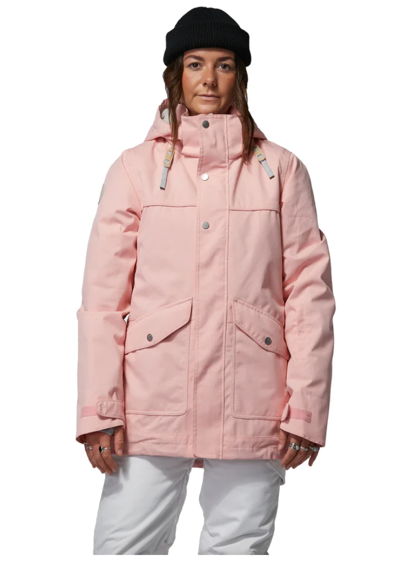 Rojo Aster Jacket Womens - English Rose Pinstripe 1 Rojo Aster Jacket Womens - English Rose Pinstripe