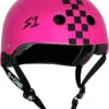S-ONE Lifer Helmet - ARISA TREW Gloss Pink Checks -STM online Shop S1 Lifer Roller Derby Helmet Pink w checkers 34 view 44389.1723076219 1