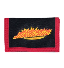 Santa Cruz Santa Ultimate Flame Strip Wallet - Washed Black