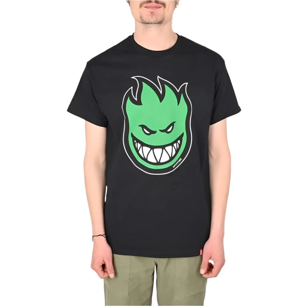 SPITFIRE Bighead Fill Tee Mens - Black/Green 1 SPITFIRE Bighead Fill Tee Mens - Black/Green