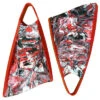 POD PF3 Fins - Red Black White