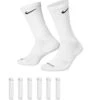 Nike Everyday Plush Cushioned Crew Sock 6Pr - White -STM online Shop U NK ED PLS CSH CRW 6PR 132 1