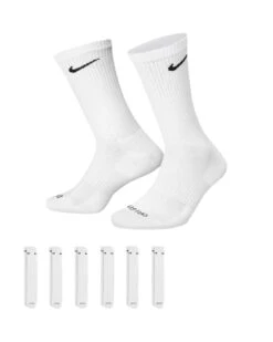 Nike Everyday Plush Cushioned Crew Sock 6Pr - White