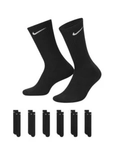 Nike Everyday Cushion Crew Sock 6Pk - Black