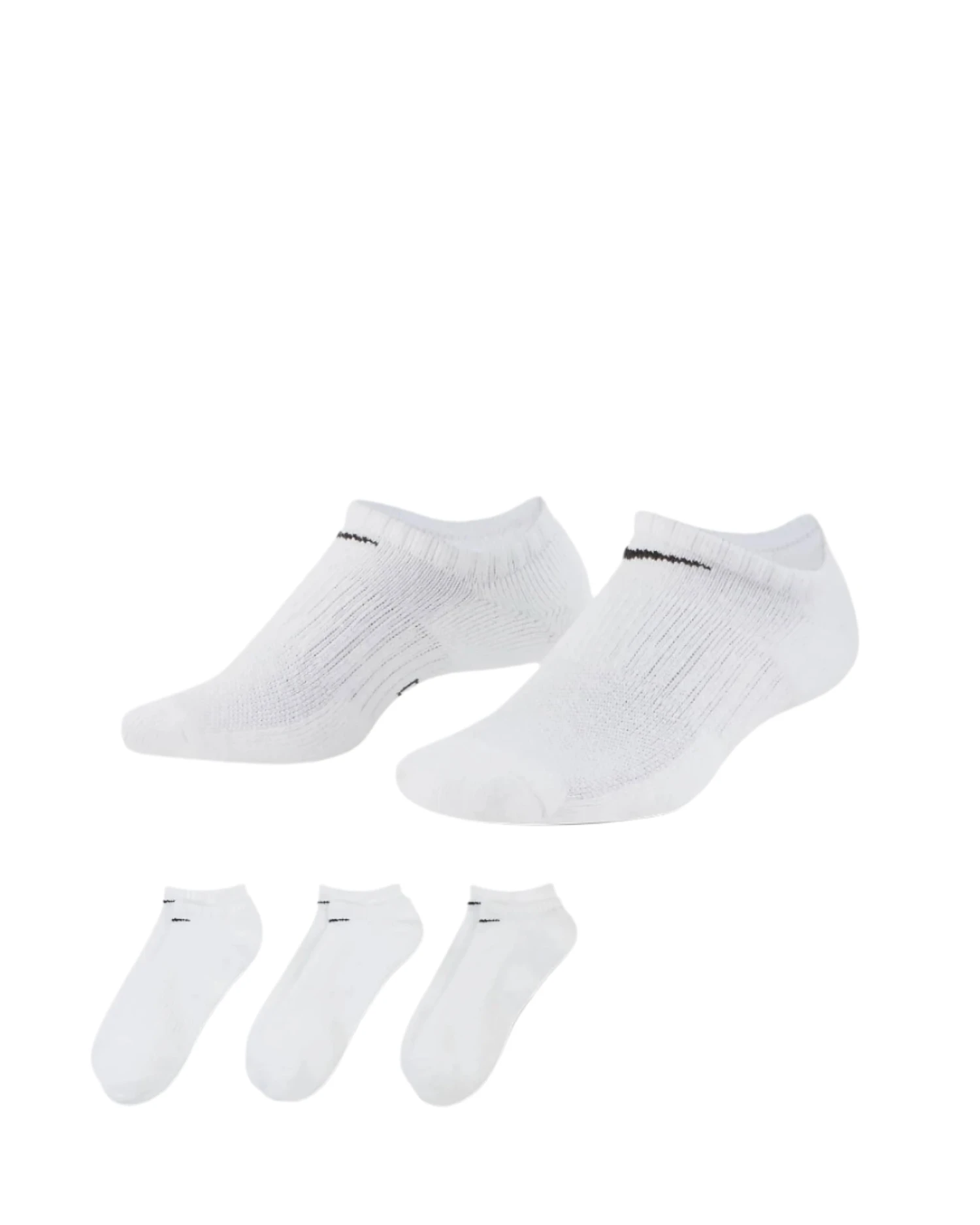 Nike Everyday Cushion No Show Socks - White 1 Nike Everyday Cushion No Show Socks - White